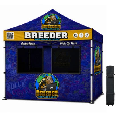 10x10 Custom Printed Tent – Project DOWN PAYMENT