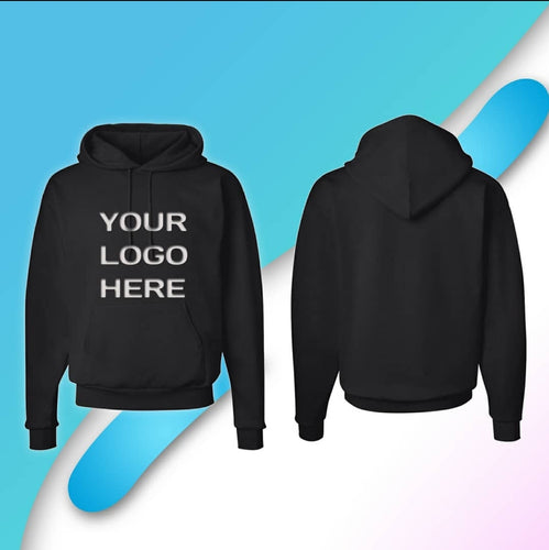 Custom hoodie with logo in front
